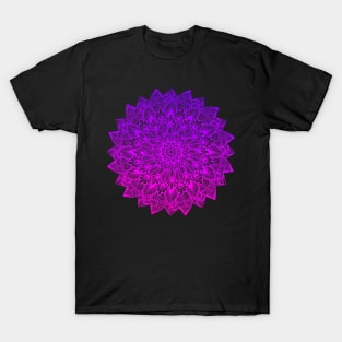 Purple-Pink Digital Mandala T-Shirt